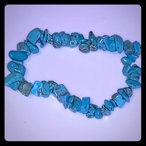 Genuine Turquoise Howlite Stretchable Bracelet